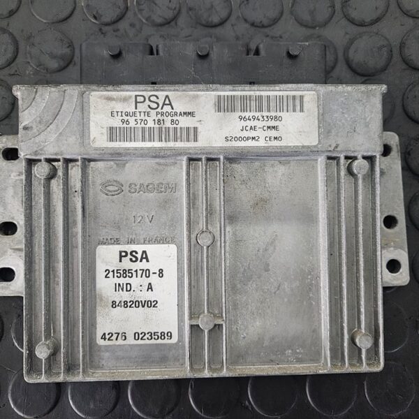 CENTRALITA MOTOR UCE CITROEN C3 [9649433980]