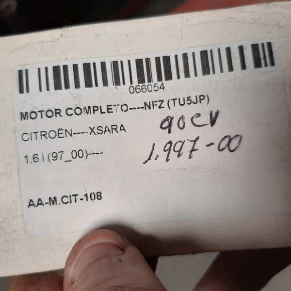 MOTOR COMPLETO CITROEN XSARA BERLINA [NFZ]