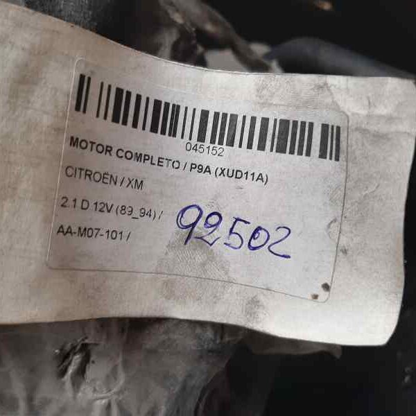 MOTOR COMPLETO CITROEN XM BERLINA [P9A]