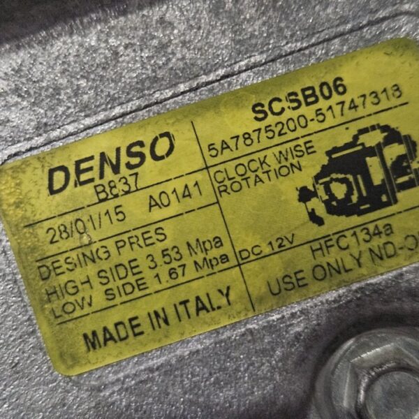 COMPRESOR AIRE ACONDICIONADO FORD KA (CCU) [51747318]