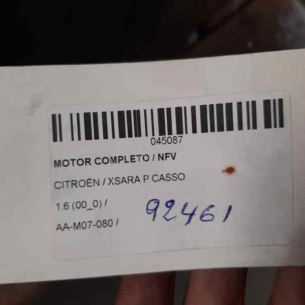 MOTOR COMPLETO CITROEN XSARA PICASSO [NFV]