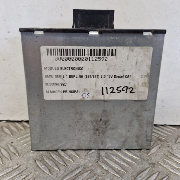 MODULO ELECTRONICO BMW SERIE 1 BERLINA (E81/E87) [8ES00947920]