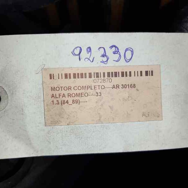 MOTOR COMPLETO ALFA ROMEO ALFA 33 [AR30168]