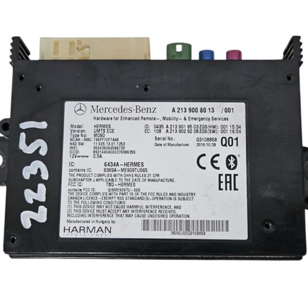 MODULO ELECTRONICO MERCEDES-BENZ CLASE A (BM 176) [A2139008013]